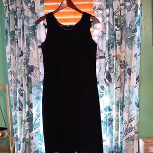 Kasper Classic Black Midi Dress